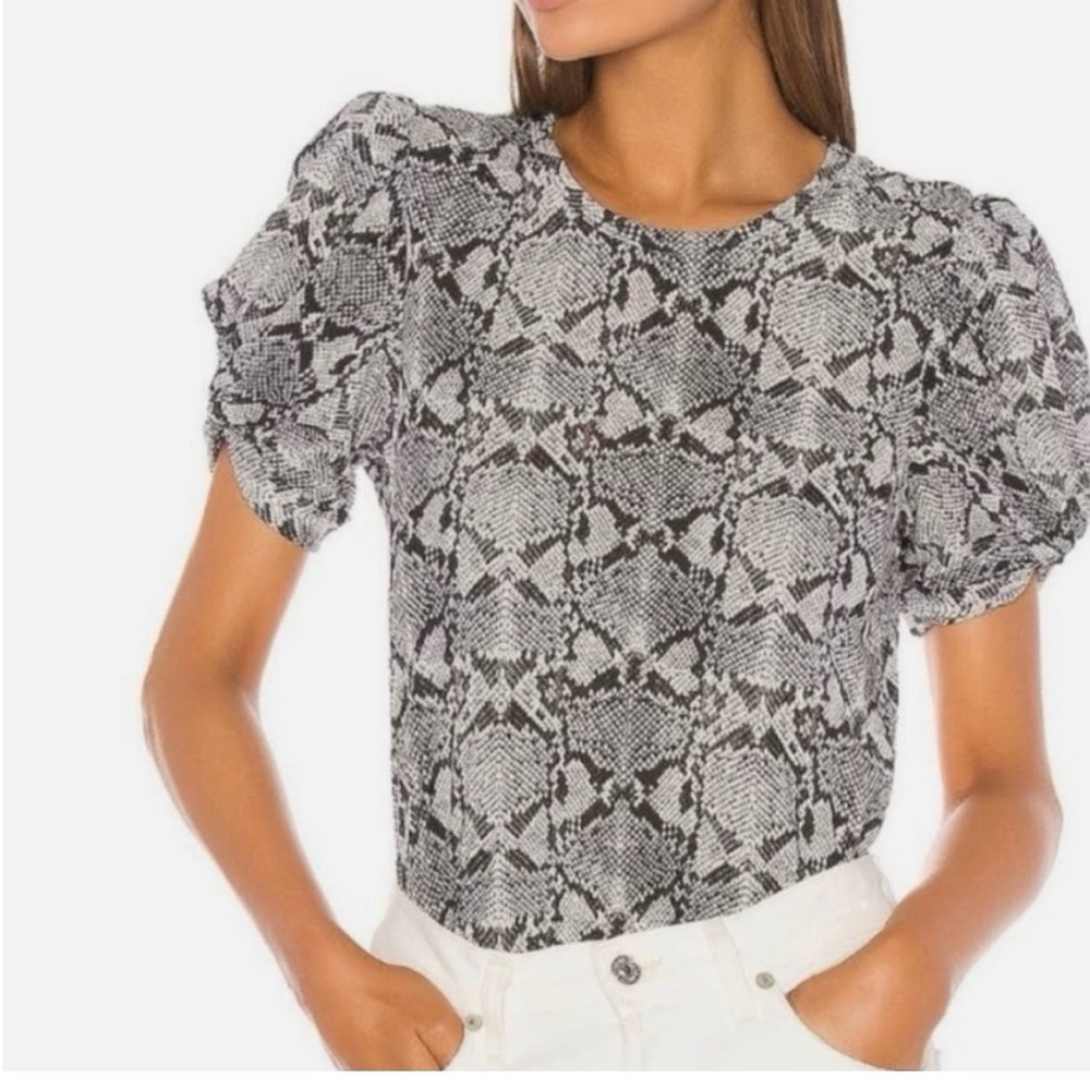 A.L.C. Kati Snake Print Blouse